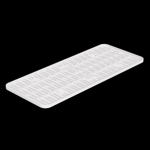 Kit 2 Tapetes de Pia Taças Copos 42x17cm Branco Single Coza Cozinha Mantém Pia Seca Cozinha