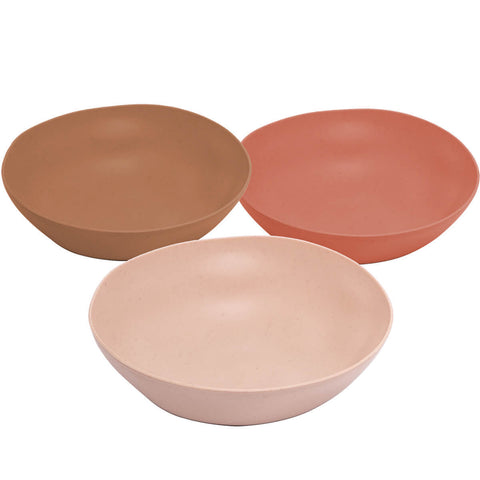 Kit 6 Bowls Cumbucas Pequenas Bambu Plástico 12x4cm Organic Lyor Sortido