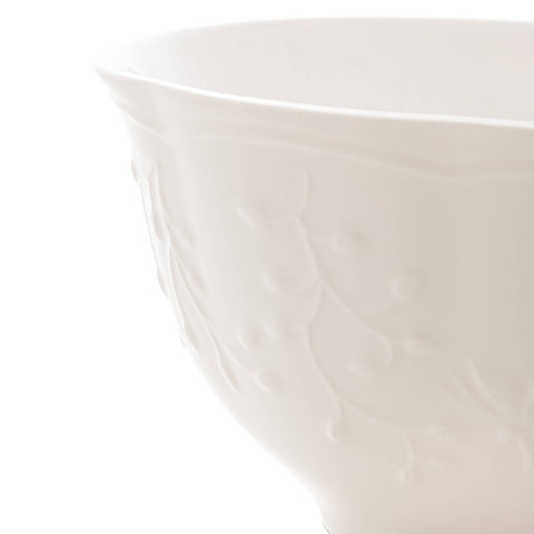 10 Cumbucas Butterfly Flower 500ml Porcelana Branca Tigela Bowl Lyor Buffet