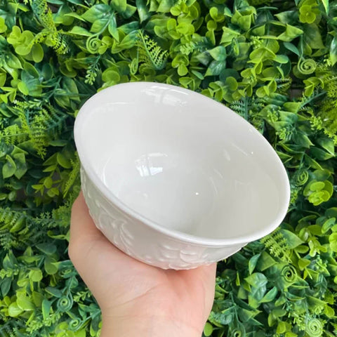 10 Cumbucas Butterfly Flower 500ml Porcelana Branca Tigela Bowl Lyor Buffet