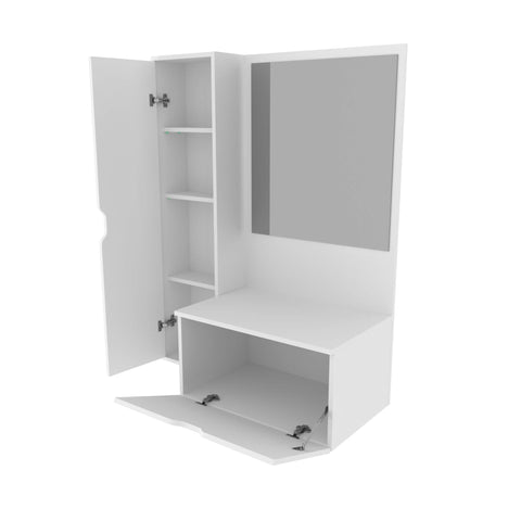 Gabinete para Banheiro Suspenso 90cm com 2 Portas BN3604 Branco Sem Cuba