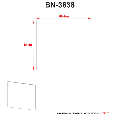 Espelheira Para Banheiro BN3638 Tecnomobili