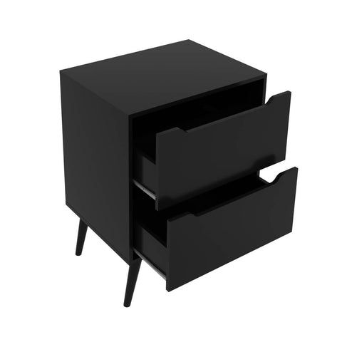 Gabinete para Banheiro 60cm com 2 Gavetas BN3639 Preto Tecnomobili SEM CUBA