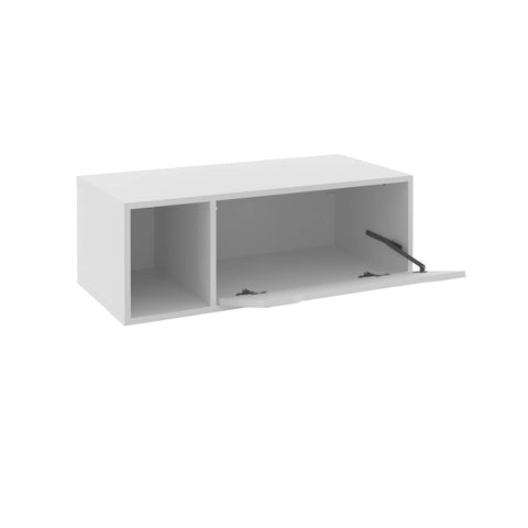 Balcão para Banheiro 80cm com 1 Porta e Nicho BN3644 Branco Tecnomobili