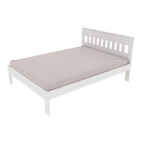 Cama de Casal CM8007 Para Colchão de 138x188cm Branca Tecnomobili