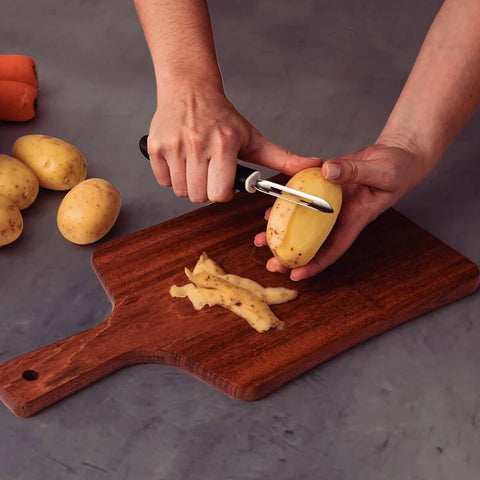 6 Descascadores de Batata Aço Inox Manual Tramontina Utilitá Frutas Legumes Preto