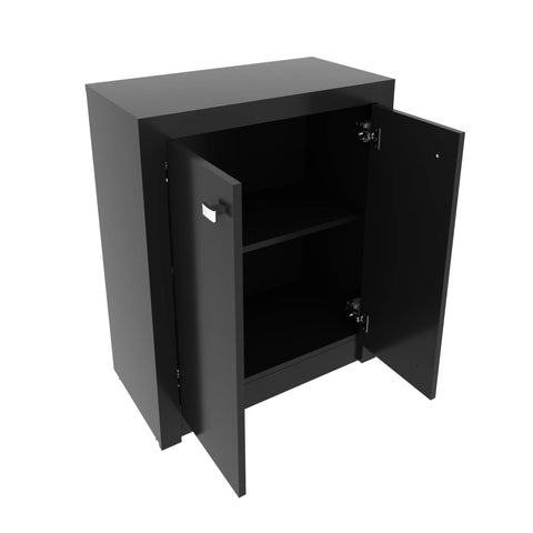 Balcão para Escritório com 2 Portas e 1 Prateleira ME4103 Preto Tecnomobili