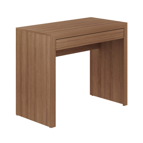 Mesa Escrivaninha para Escritório 90x46,5x74,5cm com 1 Gaveta Amêndoa ME4107 Tecnomobili