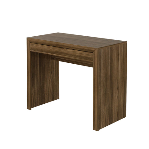 Mesa Escrivaninha para Escritório 90x46,5x74,5cm com 1 Gaveta Nogal ME4107 Tecnomobili