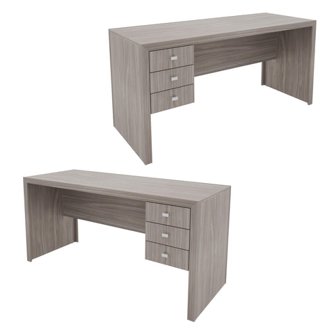 Mesa para Escritório 155cm com 3 Gavetas ME4113 Carvalho Tecnomobili