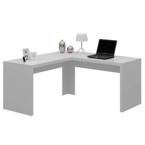 Mesa para Escritório Angular ME4116 Branco Tecnomobili