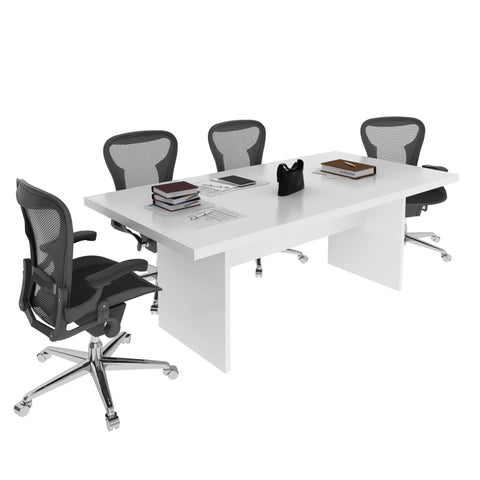 Mesa de Reunião para Escritório 100x200cm ME4119 Branco Tecnomobili