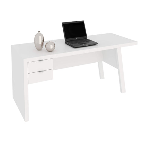 Mesa para Escritório 163cm com 2 gavetas ME4122 Branco Tecnomobili