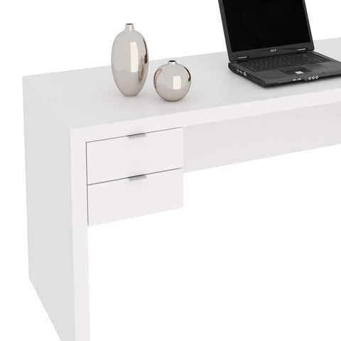 Mesa para Escritório 163cm com 2 gavetas ME4122 Branco Tecnomobili