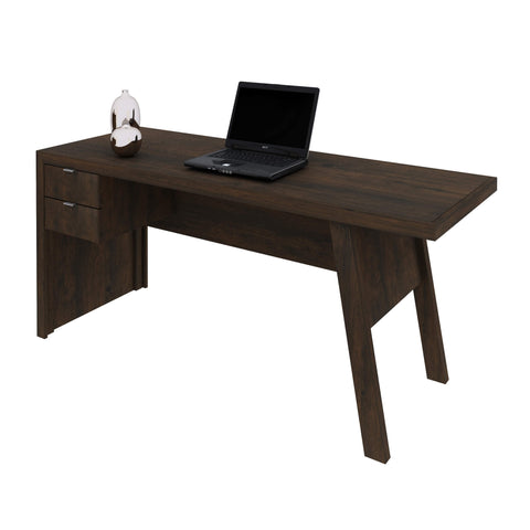 Mesa para Escritório 163cm com 2 gavetas ME4122 Rústico Tecnomobili