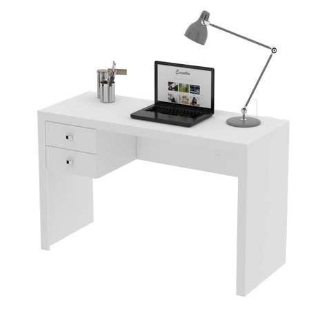 Mesa para Escritório 117cm com 2 gavetas ME4123 Branco Tecnomobili