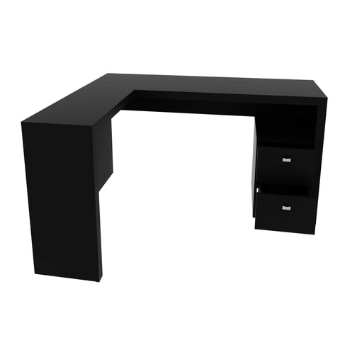 Mesa para Escritório com 2 gavetas ME4129 Preto Tecnomobili