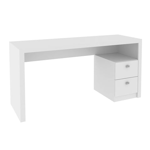 Mesa para Escritório 135,8cm com 2 gavetas ME4130 Branco Tecnomobili