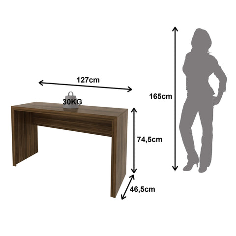 Mesa para Escritório 127cm ME4135 Nogal Tecnomobili