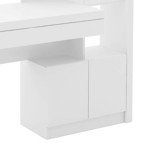 Escrivaninha Estante com 2 Portas e 1 Gaveta ME4143 Branco Tecnomobili