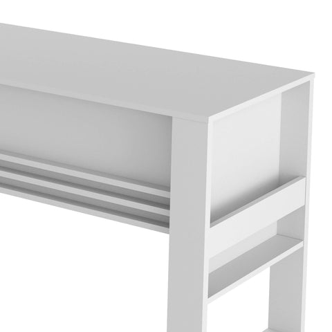 Mesa para Escritório 127cm com 2 gavetas 1 com Chave ME4144 Branco Tecnomobili