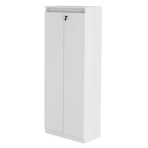 Armário Estante para Escritório com 2 Portas e Chave ME4151 Branco Tecnomobili