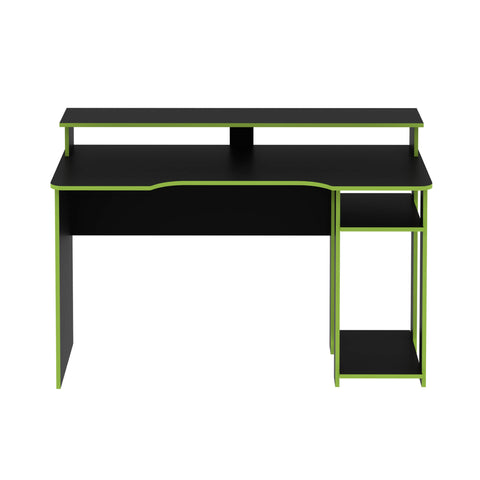 Mesa Gamer com Porta CPU 136cm ME4153 Preto/Verde Tecnomobili