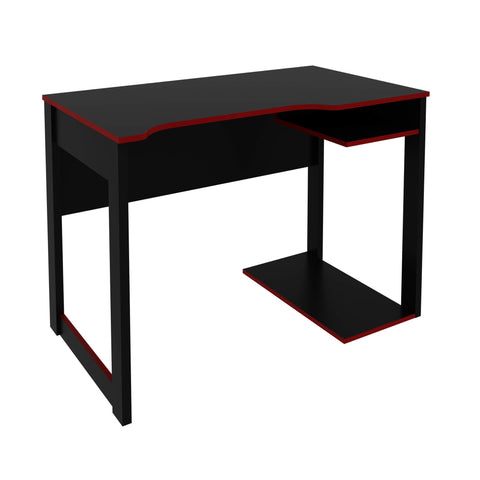 Mesa Gamer 105cm ME4161 Preto/Vermelho Tecnomobili