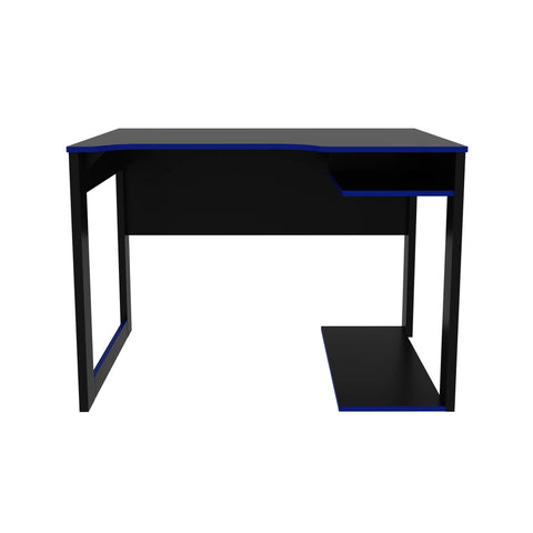 Mesa Gamer 105cm ME4161 Preto/Azul Tecnomobili