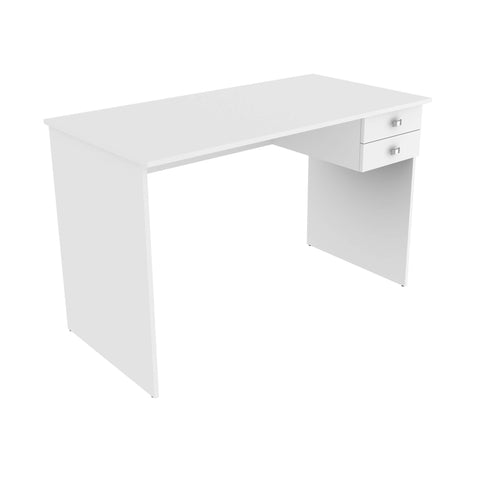 Mesa para Escritório 117cm com 2 Gavetas ME4165 Branco Tecnomobili