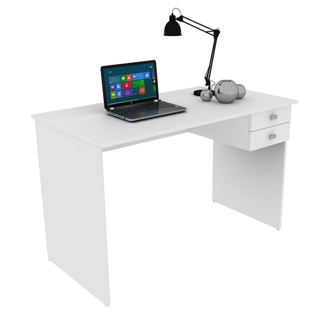 Mesa para Escritório 117cm com 2 Gavetas ME4165 Branco Tecnomobili