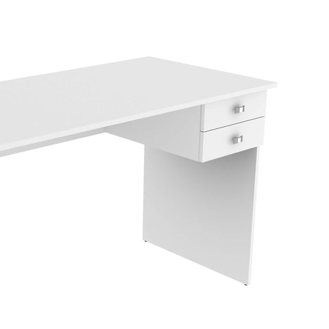 Mesa para Escritório 117cm com 2 Gavetas ME4165 Branco Tecnomobili