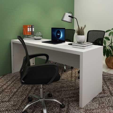 Mesa Para Escritório 180cm Me4185 Branco Tecnomobili