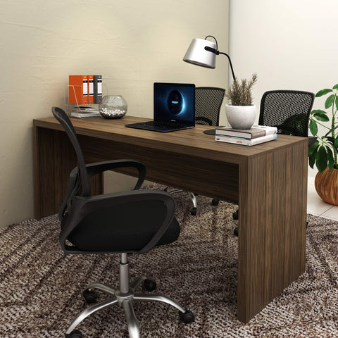 Mesa Para Escritório 180cm Me4185 Nogal Tecnomobili