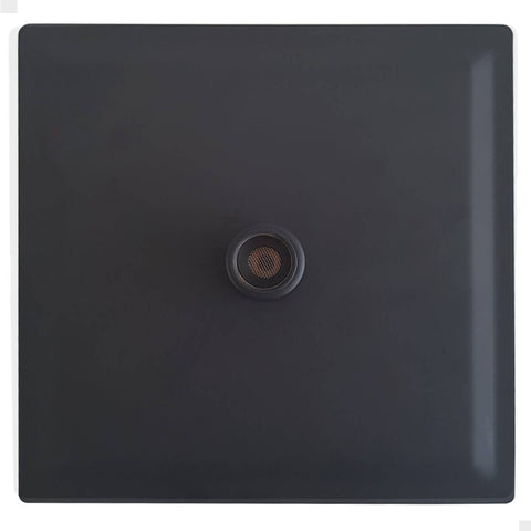 Chuveiro Para Banheiro Ducha Quadrada Preto Fosco De Teto