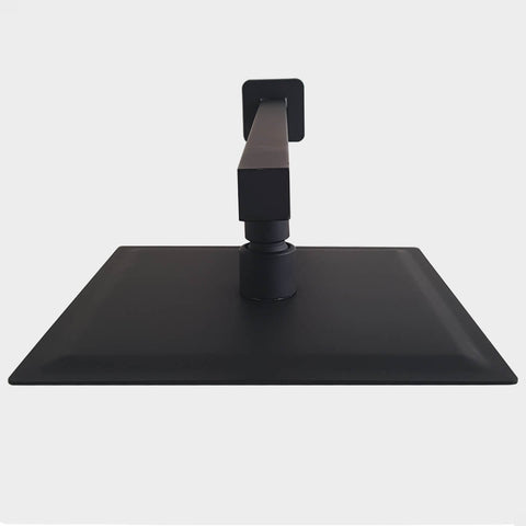 Chuveiro Para Banheiro Ducha Quadrada Preto Fosco De Teto