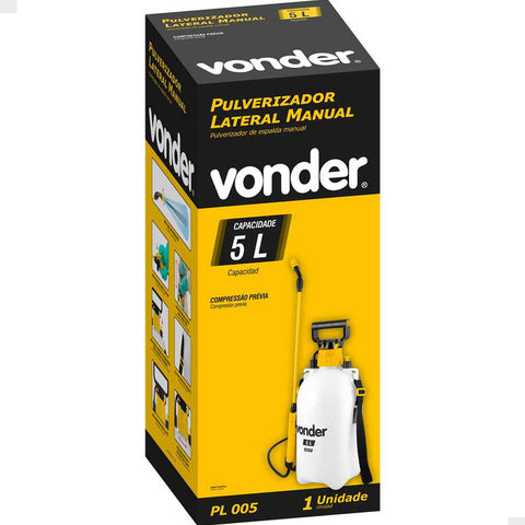 Pulverizador lateral 5 litros com compressão prévia PL 005 VONDER