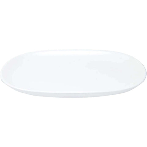 20 Bandejas Travessas Melamina Brancas 26,2x17x2,6cm Buffet Restaurante Prato Oval