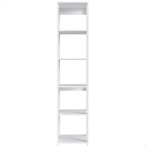 Estante Livreiro com 5 Prateleiras Branco 40x45x183cm Closet Organizador Multiuso