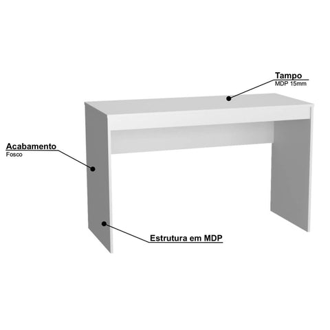 Mesa para Escritório B23 Nova Mobile Mel e Preto