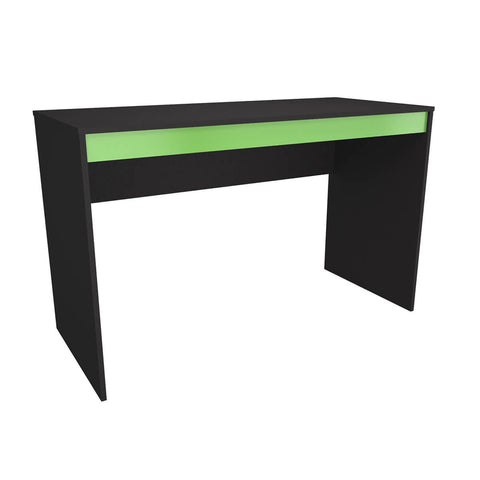 Conjunto Gamer Mesa e Estante Nova Mobile Preto e Verde