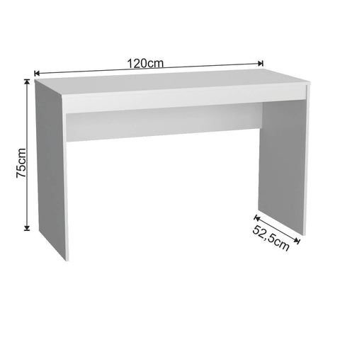 Conjunto Mesa e Armário Home Office Nova Mobile Branco