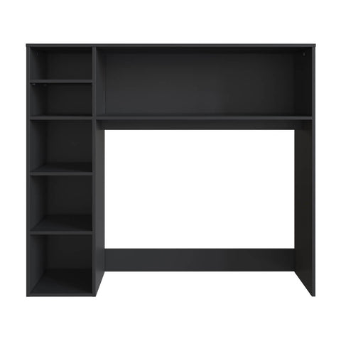 Armário Lateral com Mesa Dobrável Berlim Preto Nova Móbile