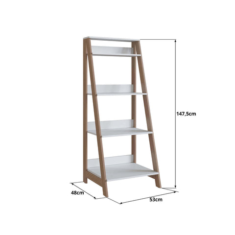 Estante Multifuncional 4 prateleiras Nova Móbile Branco Montana