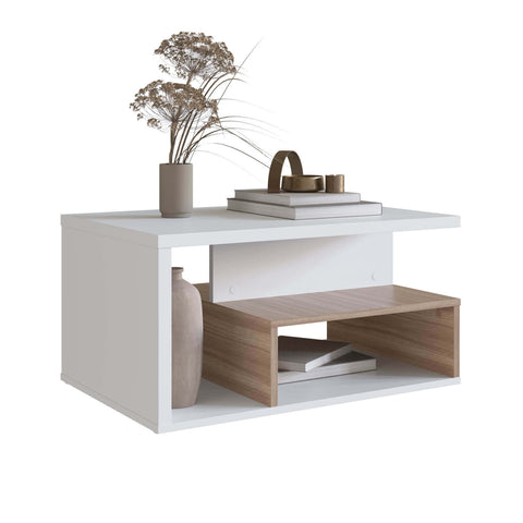 Mesa de Centro com nicho Nova Móbile Branco Montana
