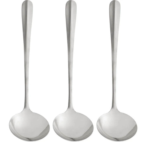 Kit 3 Conchas de Cozinha Inox Positano 33,5cm Lyor Servir Sopa Feijão Molhos