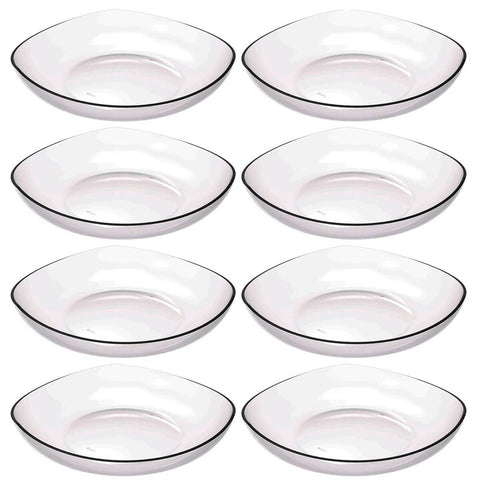 8 Cestas para Frutas Fruteira de Mesa Transparente 3,5L Trio Crippa Bancada Verduras