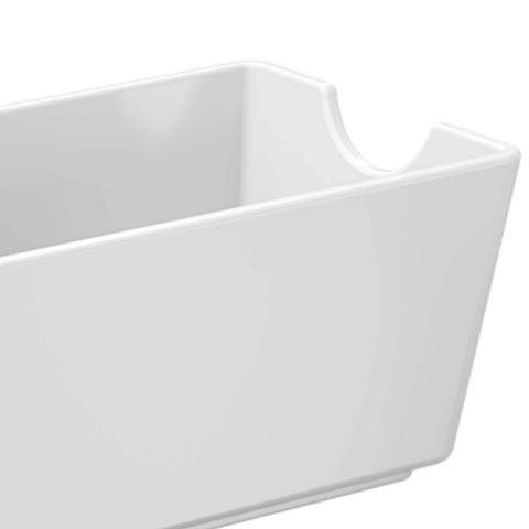 Kit 6 Suportes para Sachês Molhos 11x6,5x5,1cm Branco Organizador Uno Coza de Mesa