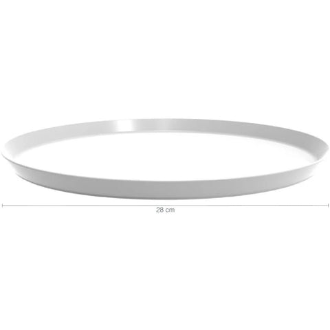 Bandeja Bubble 28cm Branco Redonda Crippa