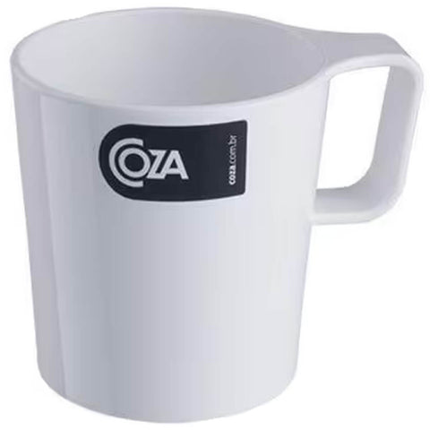 Caneca Escolar Empilhável 250ml Branca Casual Coza Refeitórios Cantina